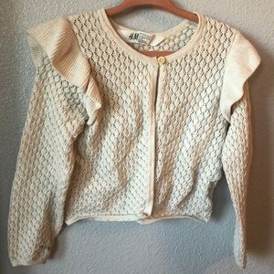 H&M cream cardi